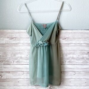 H&M | Vintage Y2K Silk Blue Top Size 4